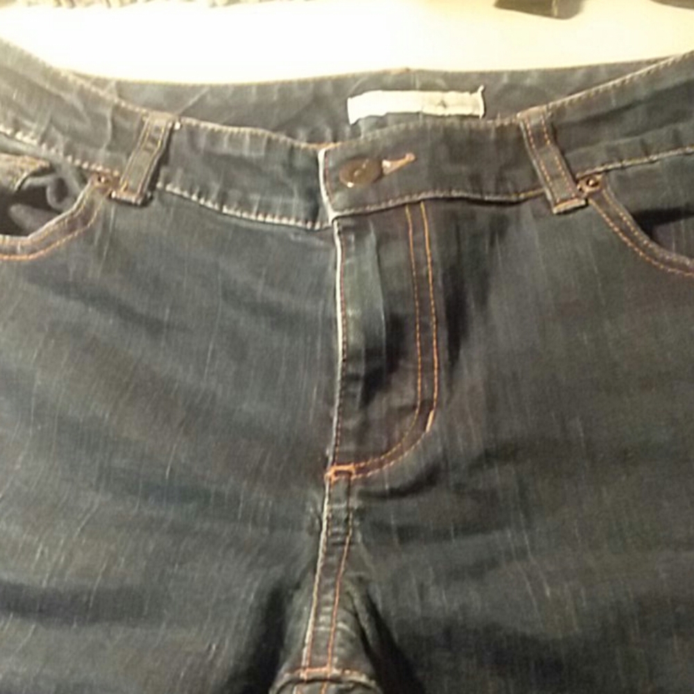 Chico's platinum Black y2k Jeans Women Denim boot Leg Size 32